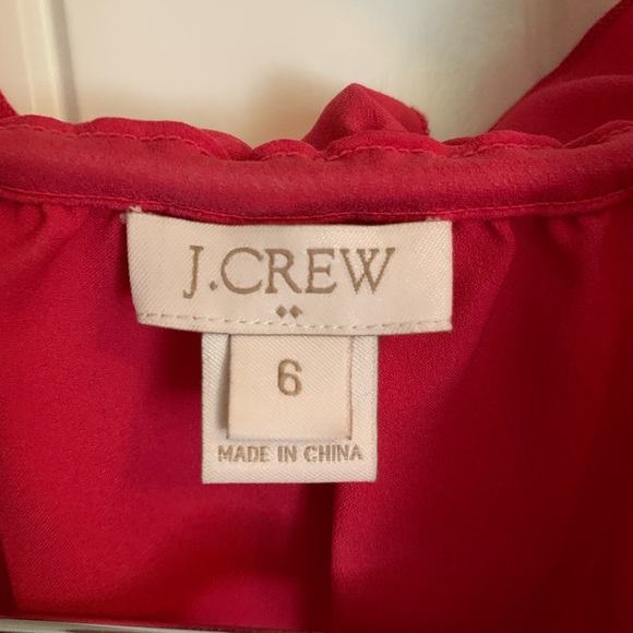 Jcrew pink ruffle collar blouse. Size 6. - Picture 3 of 3